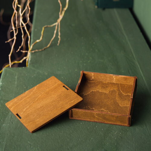 Cutie handmade din lemn de mesteacan