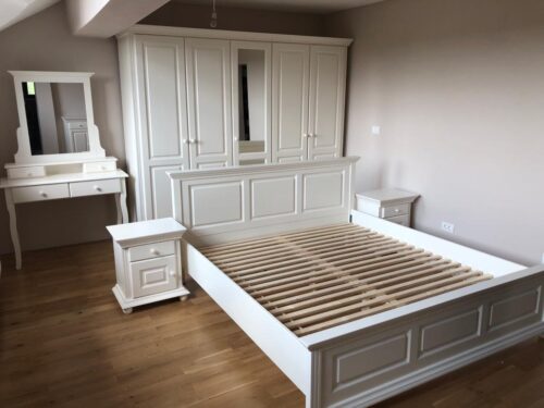 Dormitor Luxus din lemn masiv Alb